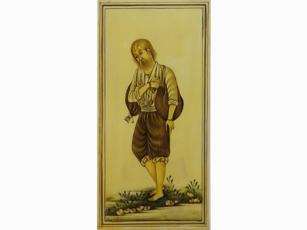 Sei Miniature su Avorio
