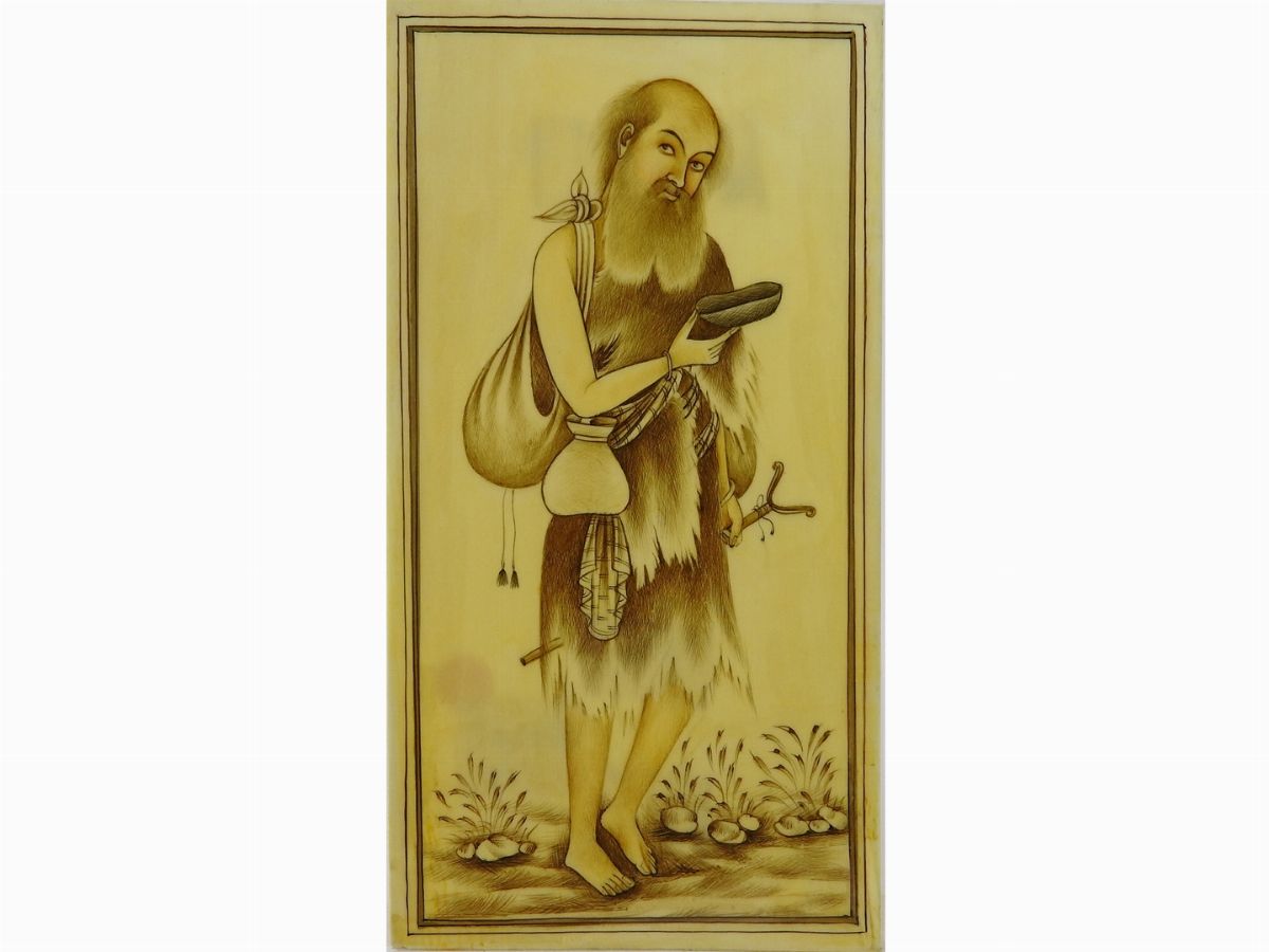Sei Miniature su Avorio