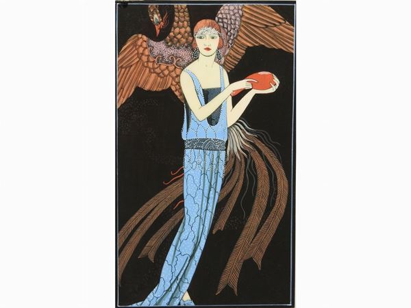 Painted Miniature on Ivory  (after Georges Barbier)  - Auction Modern and Contemporary Art - IV - Maison Bibelot - Casa d'Aste Firenze - Milano