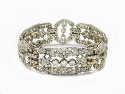 Bracciale in Platino e Diamanti