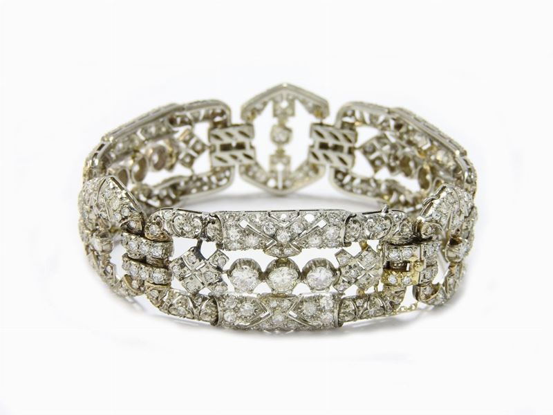 Bracciale in Platino e Diamanti