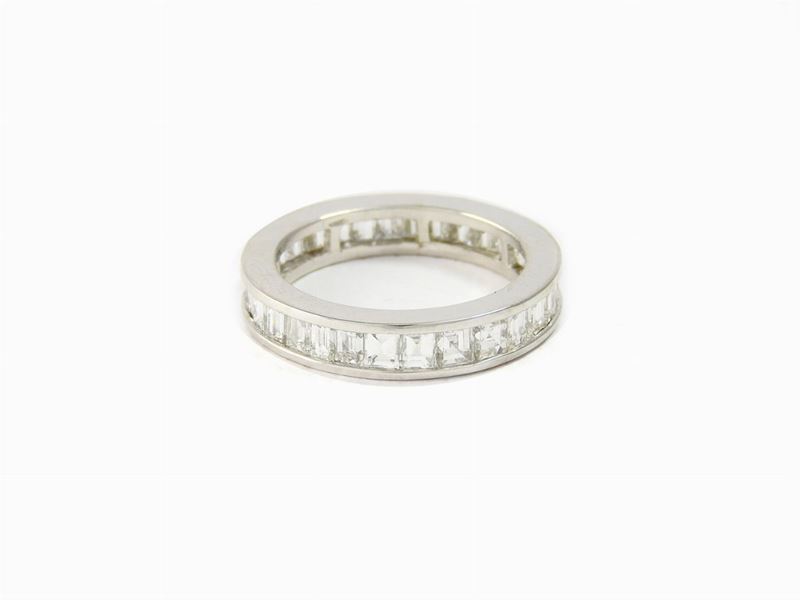 Fede in Oro Bianco e Diamanti