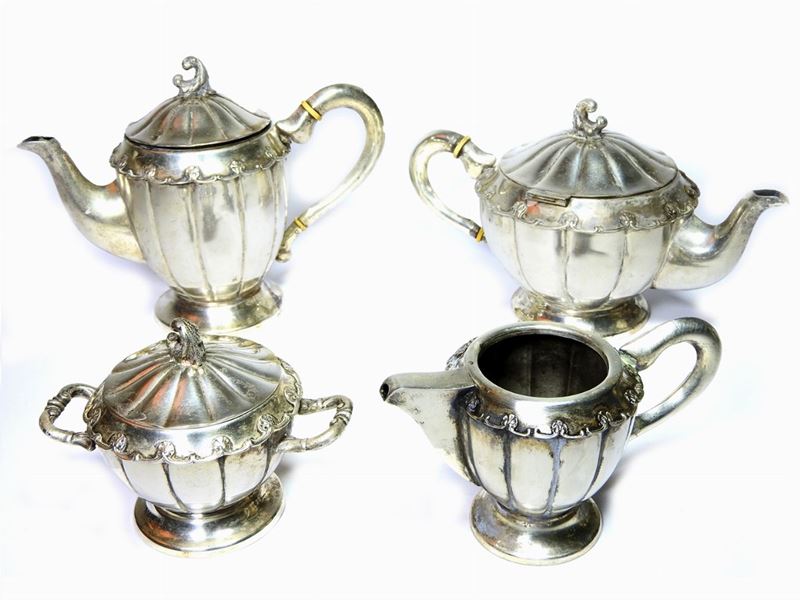 Servito da Te e Caffè in Argento