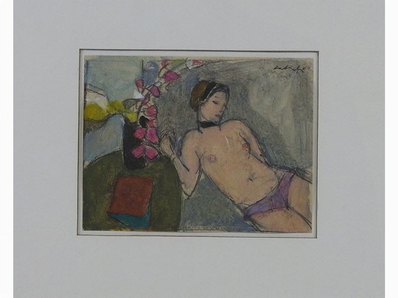 Aldo Salvadori - Composizione con Figura Femminile