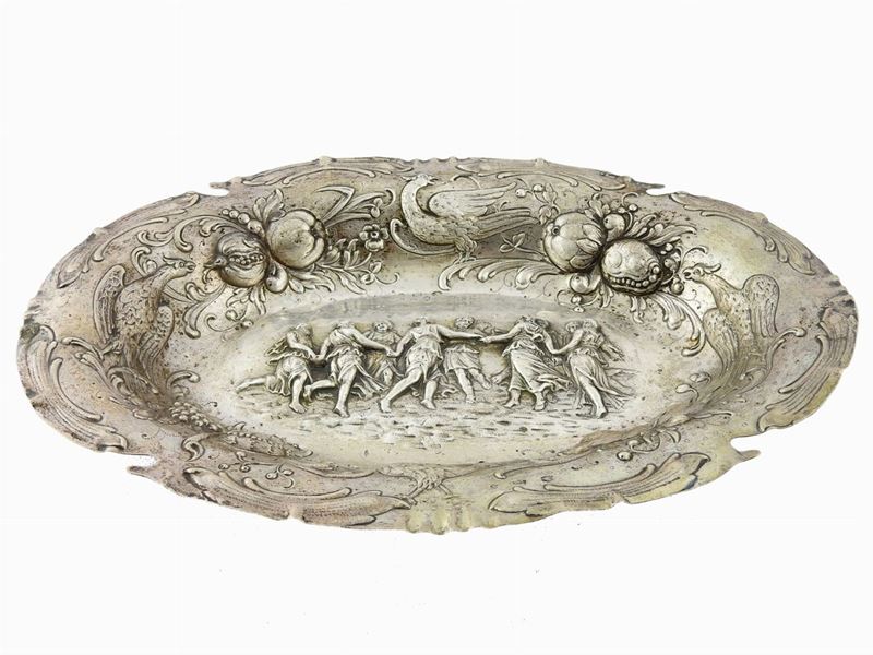 Centrotavola Ovale in Argento