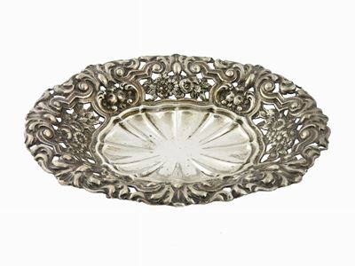 Centrotavola Ovale in Argento