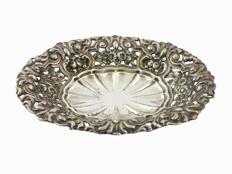 Centrotavola Ovale in Argento