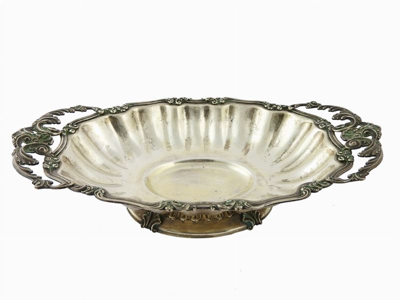 Centrotavola Ovale in Argento