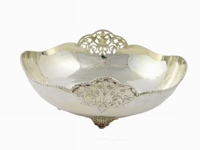 Porta Bon Bon Ovale in Argento