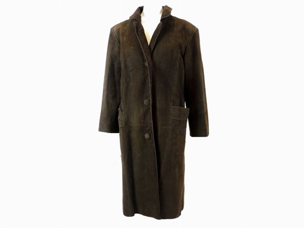 Chamois leather coat  (Strong and Fisher Ltd England, late Seventies)  - Auction Fiamma Breschi: The Formula 1 Lady - I - Maison Bibelot - Casa d'Aste Firenze - Milano