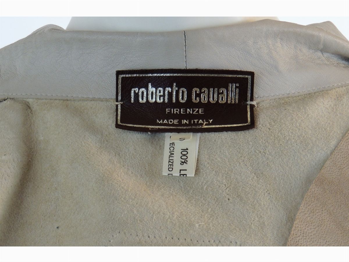 Giacca in Pelle Color Burro