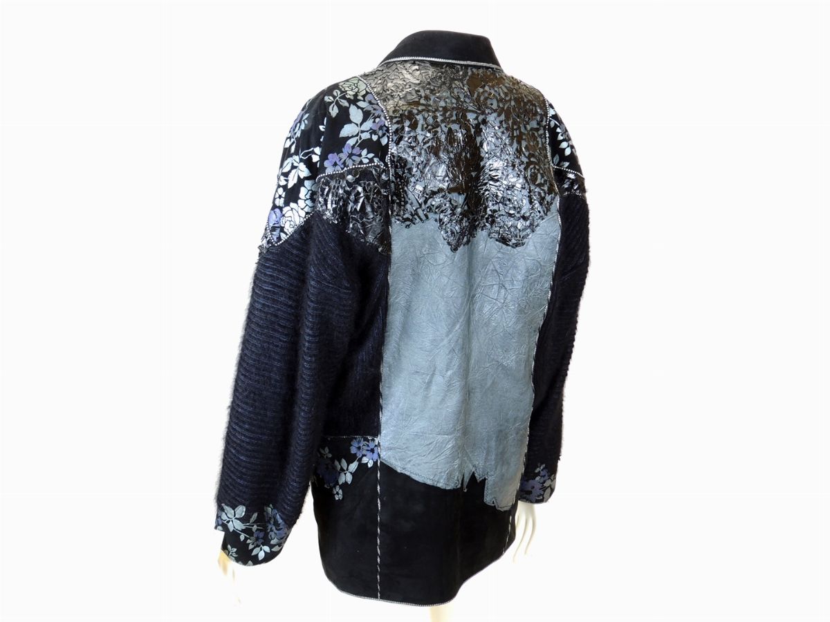Giacca in Pelle Nera