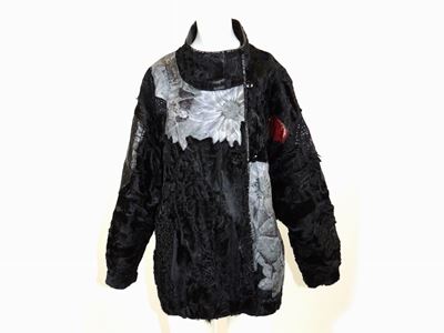 Giacca in Astrakan Nero