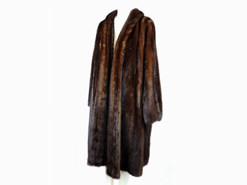 Cappotto in Visone Marrone
