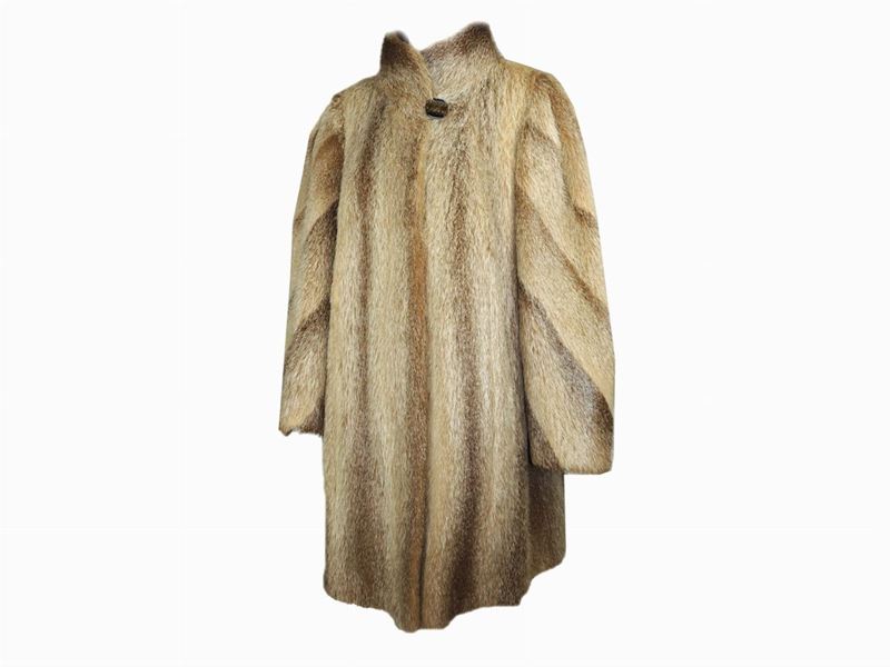 Cappotto Trequarti in Castoro Chiaro