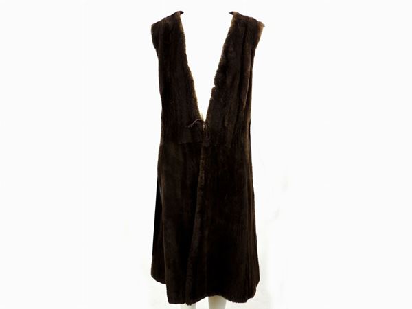 Beaver fur waistcoat