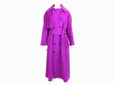 Cappotto in Lana Viola