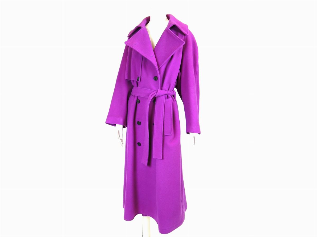 Cappotto in Lana Viola