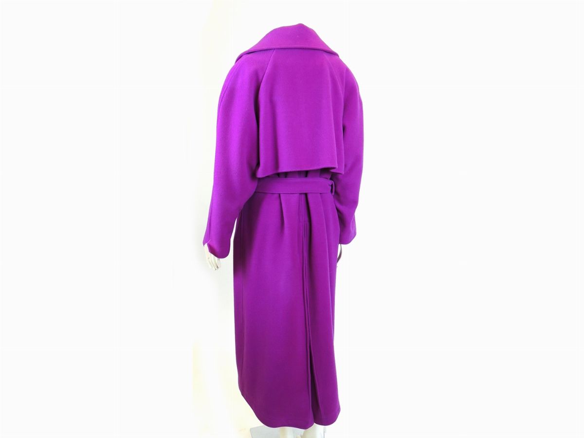Cappotto in Lana Viola
