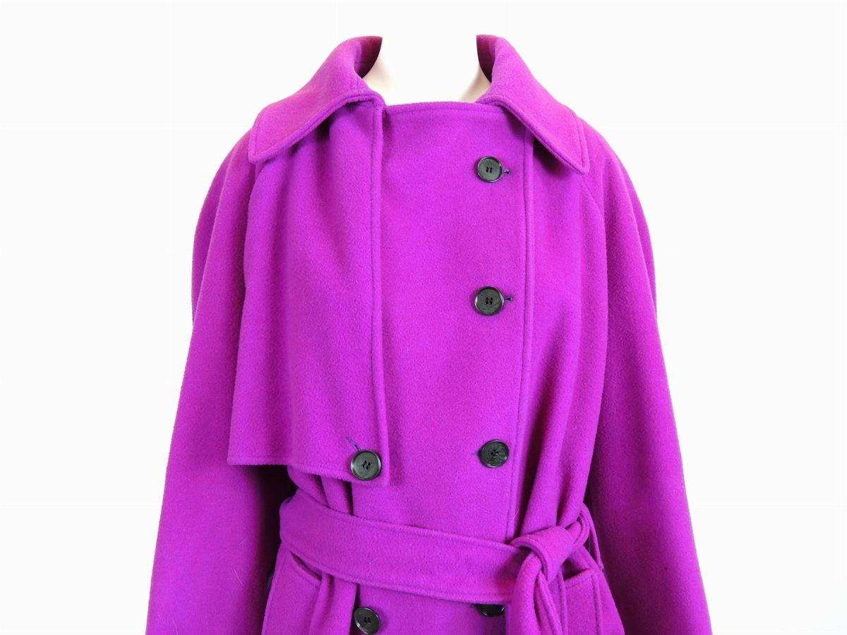 Cappotto in Lana Viola