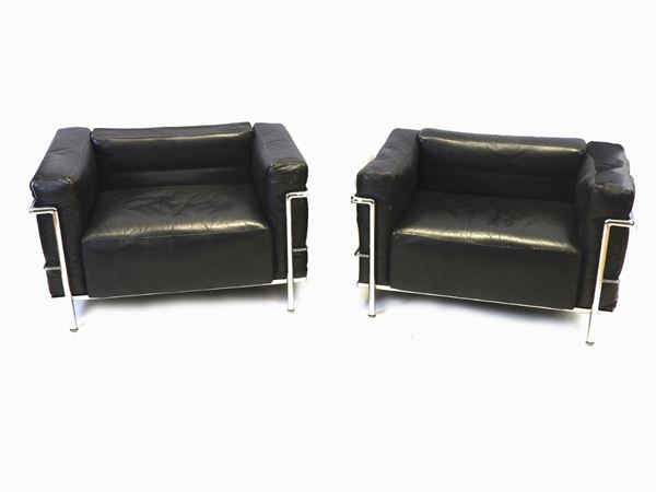 Pair of LC3 Armchairs