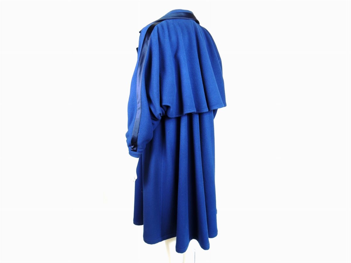 Cappotto in Lana Blu