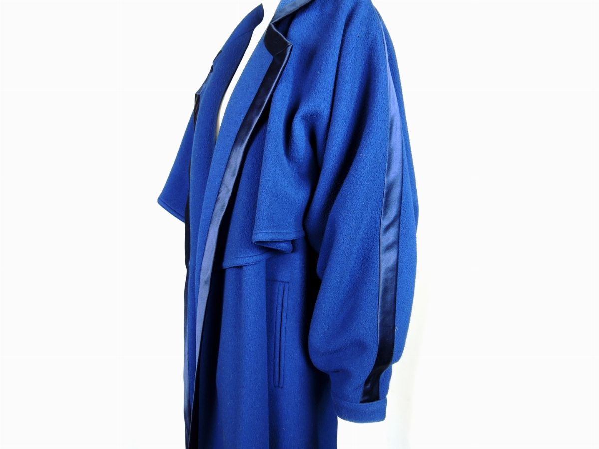 Cappotto in Lana Blu