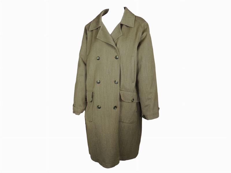 Cappotto in Lana Verde