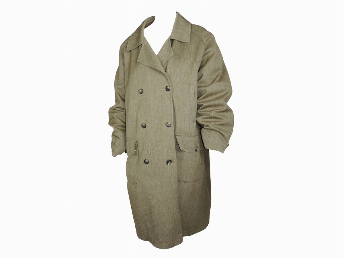 Cappotto in Lana Verde