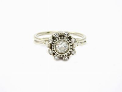 Anello in Oro Bianco e Diamanti