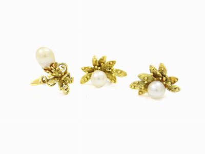 Parure in Oro Giallo e Perle Barocche