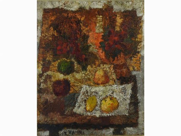 Ermanno Vanni - Chestnuts and Still Life with Grapes