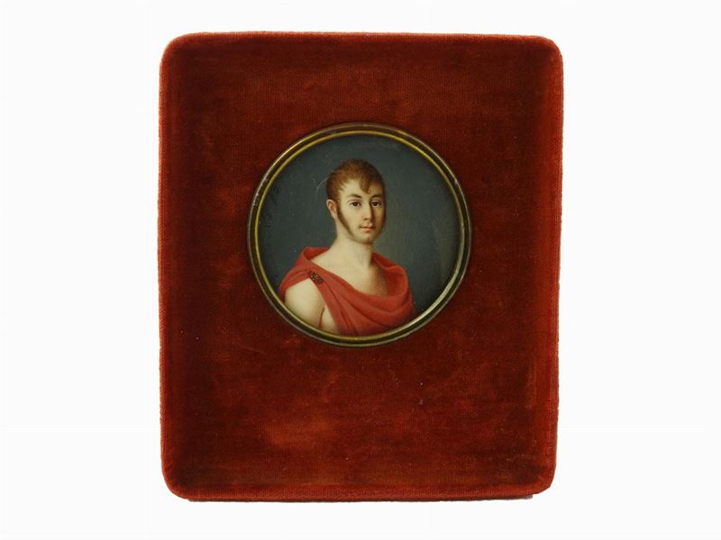 Vincenzo Nasti - Ritratto di Giovane con Toga Rossa