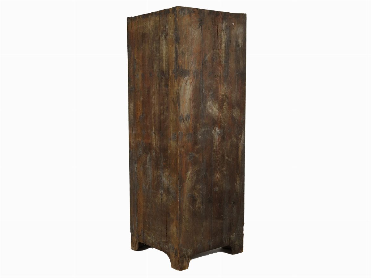 Angoliera in Legno Tenero Laccato Verde Acqua
