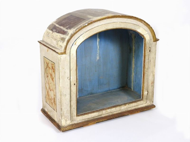 Tabernacolo in Legno Laccato e Dorato