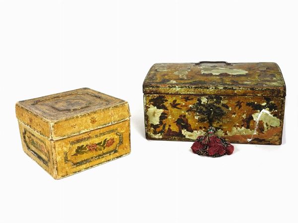 Two Italian 'Arte Povera' Boxes  (18th Century)  - Auction Furniture and Old Master Paintings - III - Maison Bibelot - Casa d'Aste Firenze - Milano