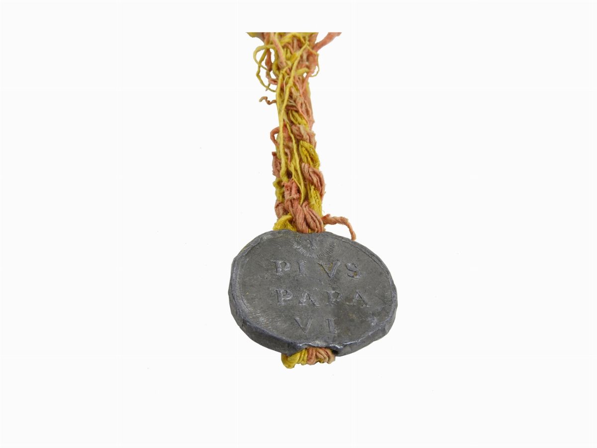 Antico Sigillo Papale in Piombo