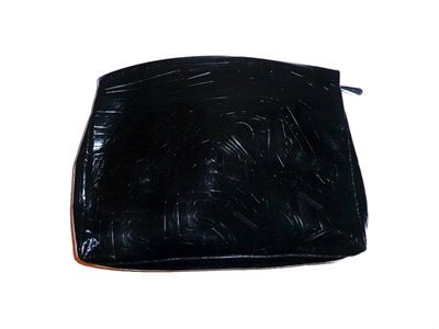 Borsa a Busta in Pelle Stampata Nera