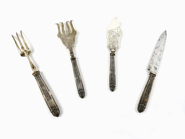 Silver Cutlery Lot  (Paris, Art Nouveau Period)  - Auction Déballage: Interiors and Curiosities - I - Maison Bibelot - Casa d'Aste Firenze - Milano