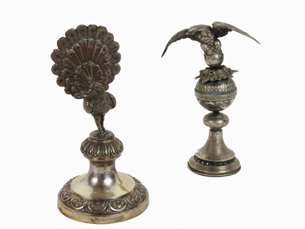 Two Silver Toothpick Holders  (19th Century)  - Auction Modern and Contemporary Art - IV - Maison Bibelot - Casa d'Aste Firenze - Milano