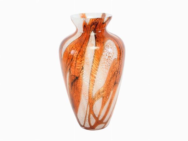 Vaso in vetro soffiato di Murano