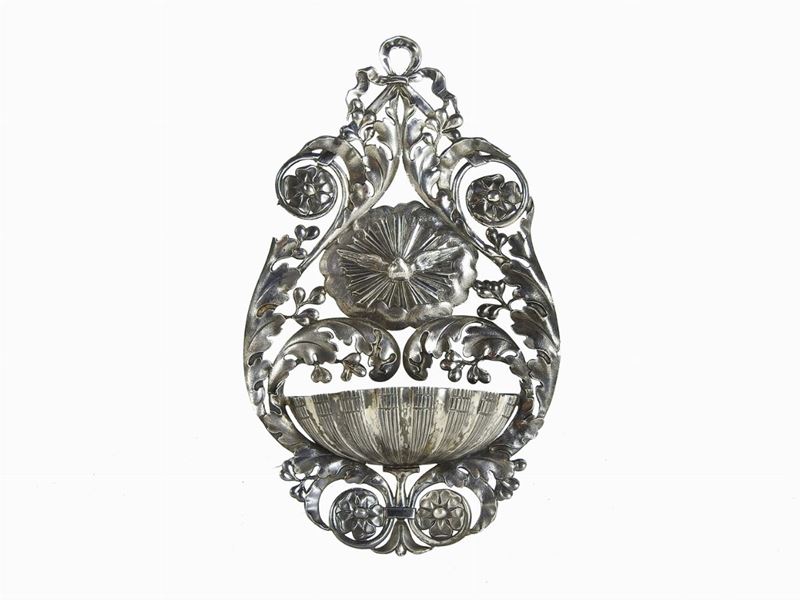 Acquasantiera Pensile in Argento