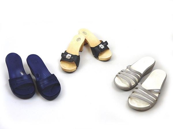 Three pairs of sandals