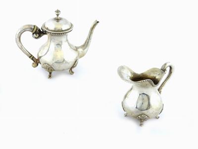 Caffettiera Solitaire in Argento