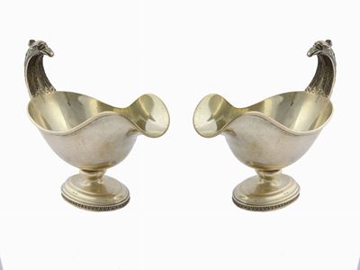 Coppia di Salsiere in Argento