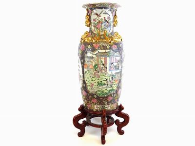 Grande Vaso in Porcellana Policroma