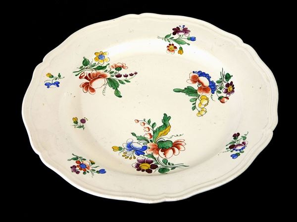 Round Painted Porcelain Tray  (Ginori Manufacture, 19th Century)  - Auction Modern and Contemporary Art - IV - Maison Bibelot - Casa d'Aste Firenze - Milano