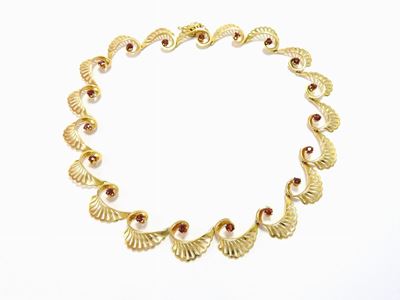 Collana in Oro Rosso e Granati