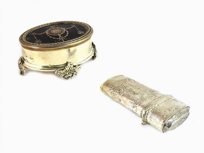 Due Scatoline in Argento