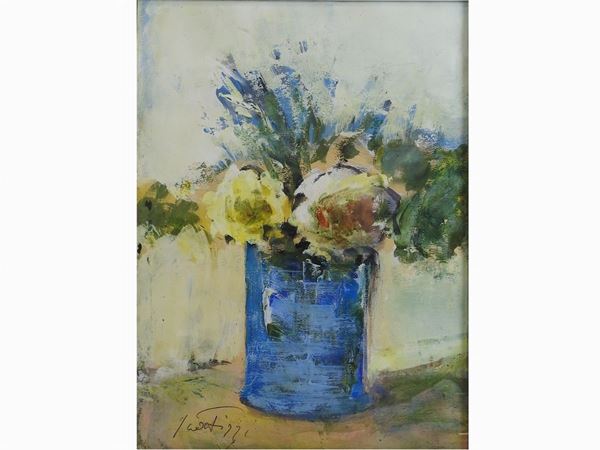 Sergio Scatizzi : Flowers in a Vase  ((1918-2009))  - Auction Modern and Contemporary Art - IV - Maison Bibelot - Casa d'Aste Firenze - Milano